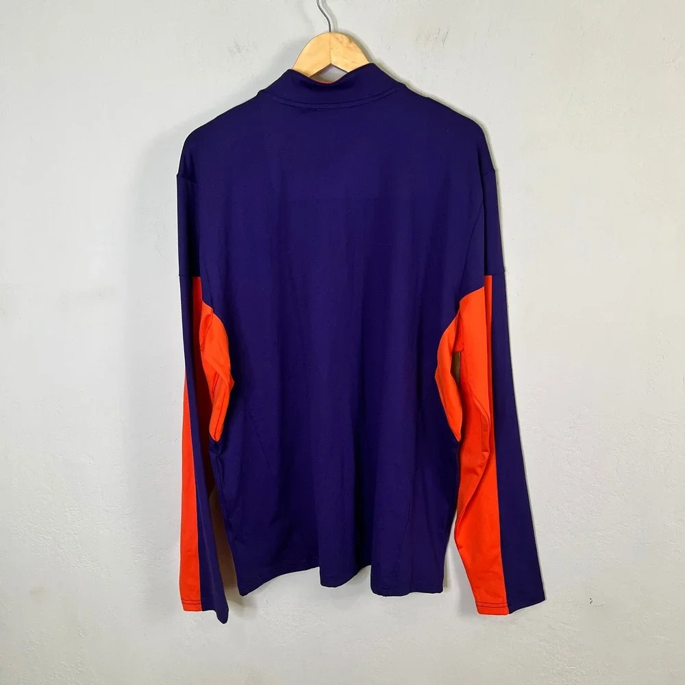 Phoenix Suns Antigua NBA Aspect Quarter Zip Pullover Mens Size XL Purple New